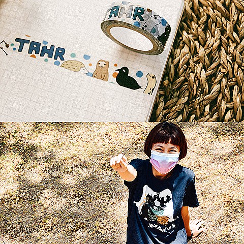 月捐500元*12期：頂天立地行動派，台權會動物T-shirt+紙膠帶（2021）